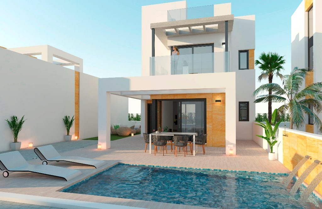 New Villas with private pool in Torrevieja