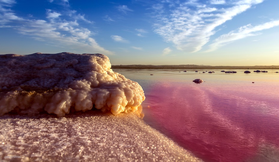 Torrevieja city has a huge pink lagoon