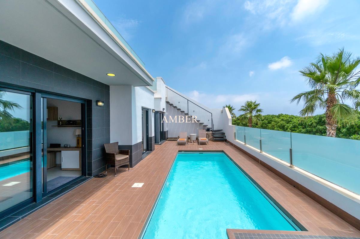 Villa moderna con piscina privada y vistas al mar, Lomas de Cabo Roig